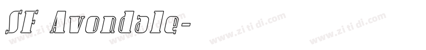 SF Avondale字体转换